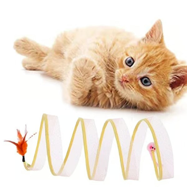KittyMaze™ | Collapsible cat tunnel with built-in toy