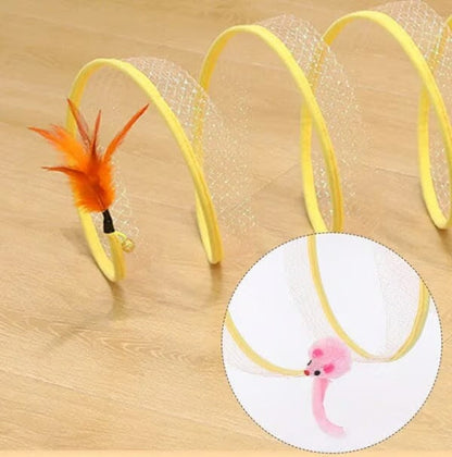KittyMaze™ | Collapsible cat tunnel with built-in toy