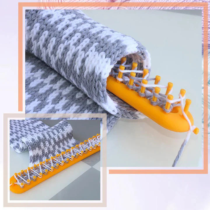 KnitMaster™ - Handlicher Webrahmen für kreative Strickprojekte