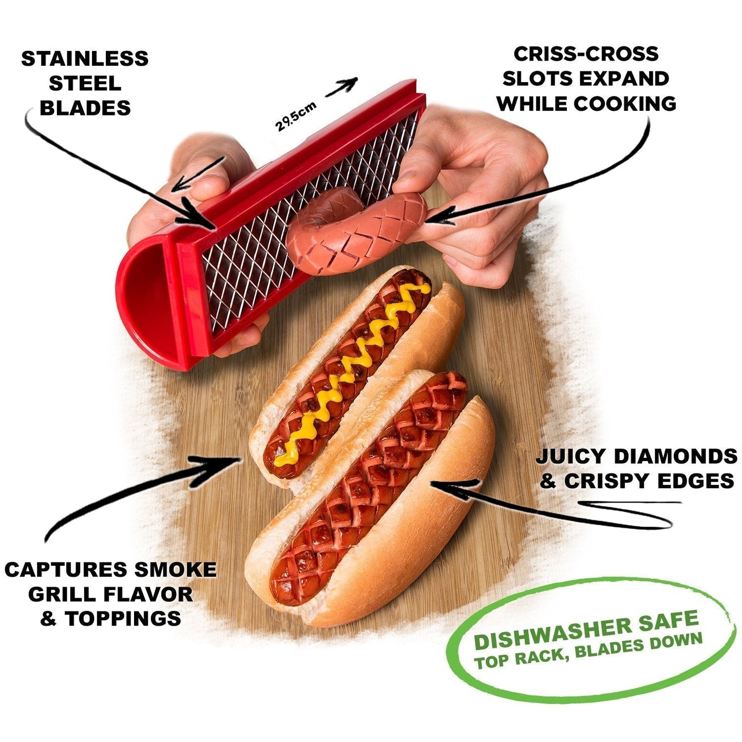 WienerDinner™ - Schneller Knuspriger Hot Dog Maker