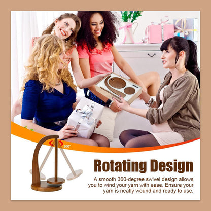 Rotara™ - Portable, rotating yarn stand 