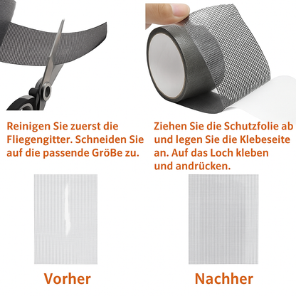 BugBlocker™ - Wetterfeste Reparaturklebeband für Fliegengitter