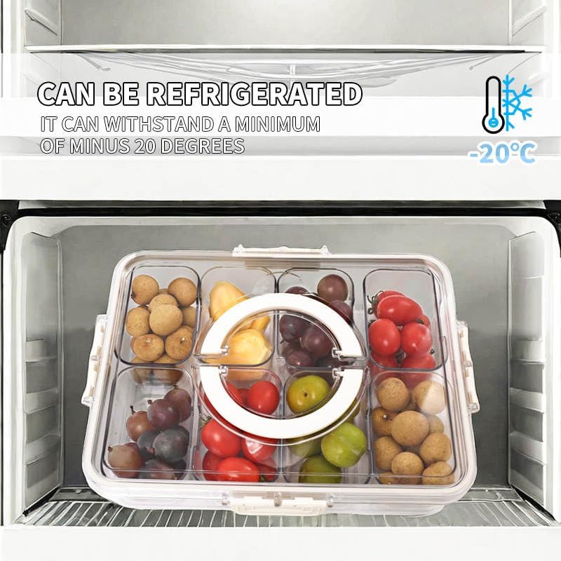 SnackEase™ - Tragbare Snackbox mit sicherem Deckel