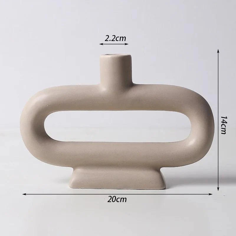Minimalistischer skandinavischer Kerzenhalter und Vase aus Eisen und Glas