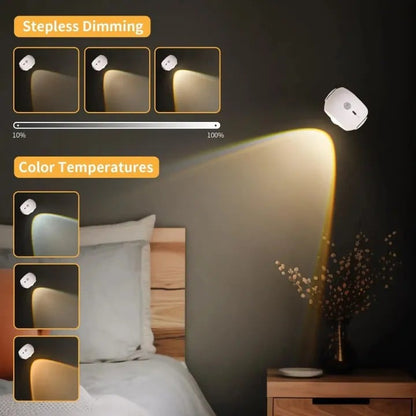 LumaGlow™ - LED Wiederaufladbare Innenwandlampe
