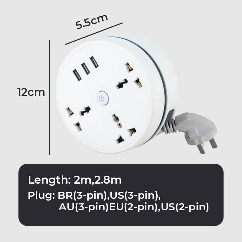 PowerFlow™ - Universelle Überspannungsschutz-Steckdosenleiste