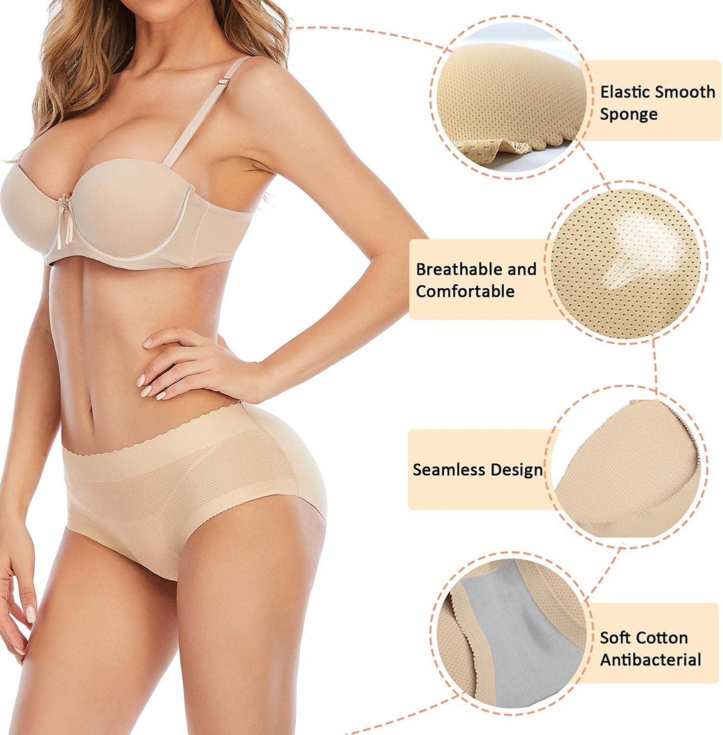 CurveSculpt™ | Padding that adapts : Seamless hip brief