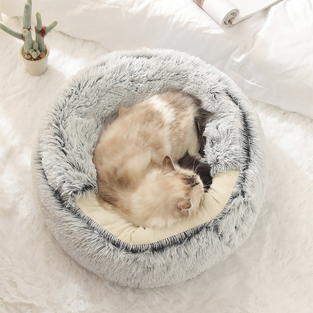 Kuscheliges Plüschbett für Hunde & Katzen
