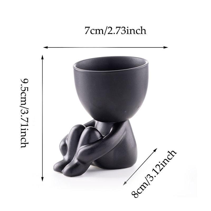 Minimalistische Keramik-Stimmungsvasen für Wohnkultur