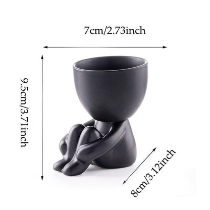Minimalistische Keramik-Stimmungsvasen für Wohnkultur