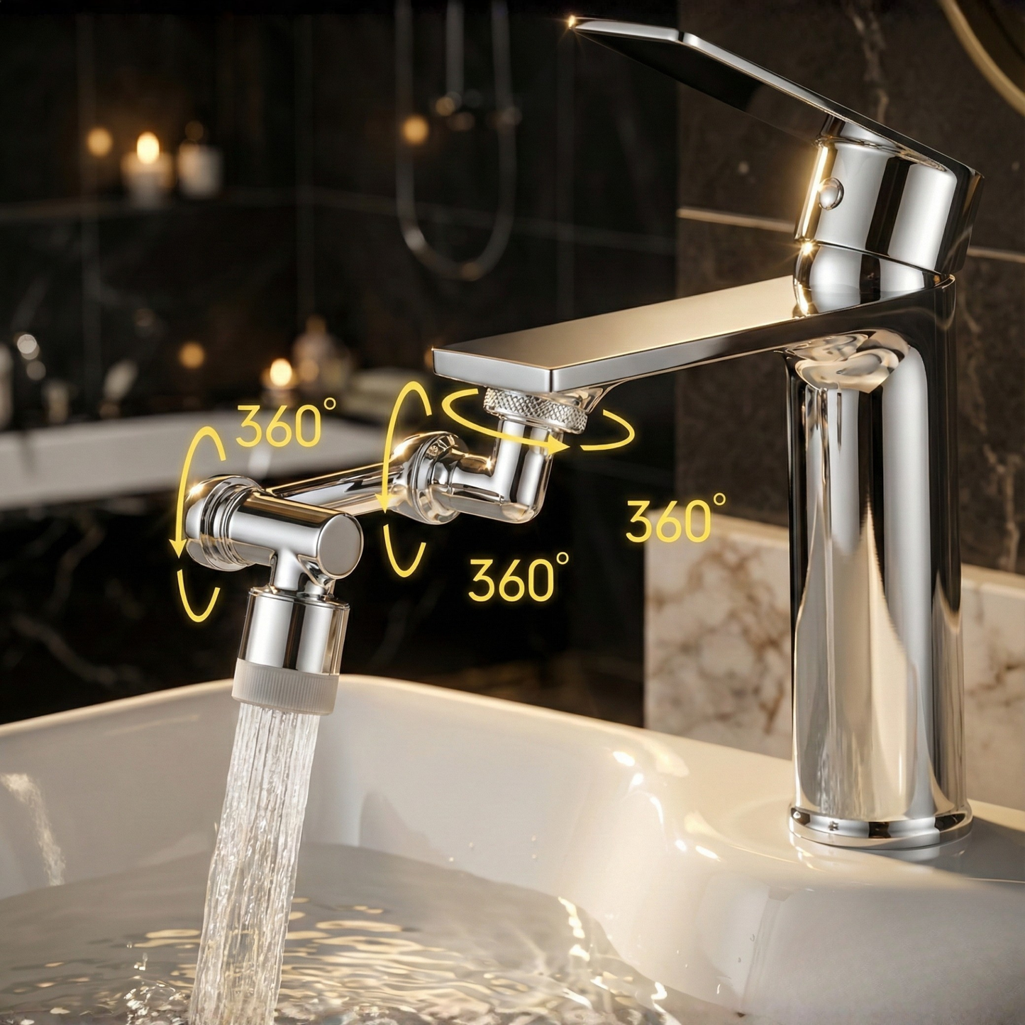 FlowMaster - Steuern Sie Ihr Spülwasser mit spritzfreiem 1080° Rotationskontrolle