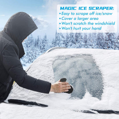 Ergonomischer Eiskratzer für Autobildschirme im Winter