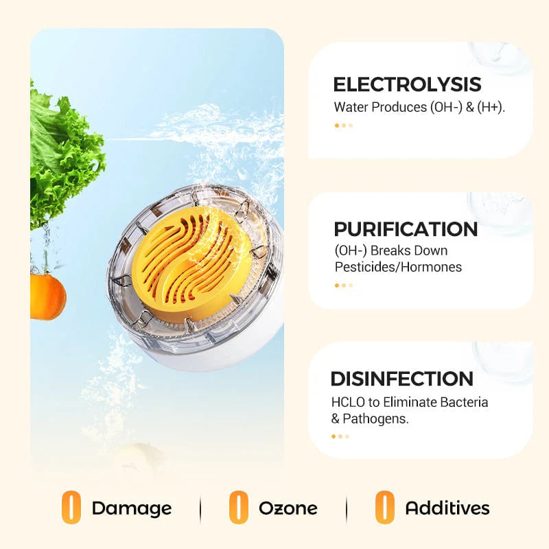 PureWave™ - Kabelloser Tragbarer Lebensmittelreiniger und -reiniger