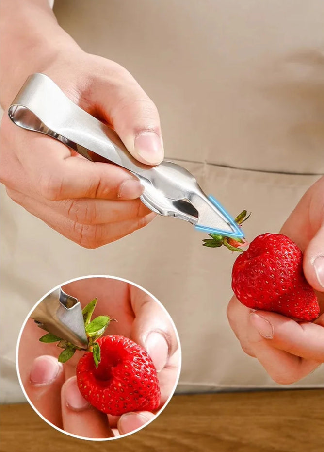 Multifunktionales Werkzeug zum Entfernen von Stielen bei Obst und Gemüse