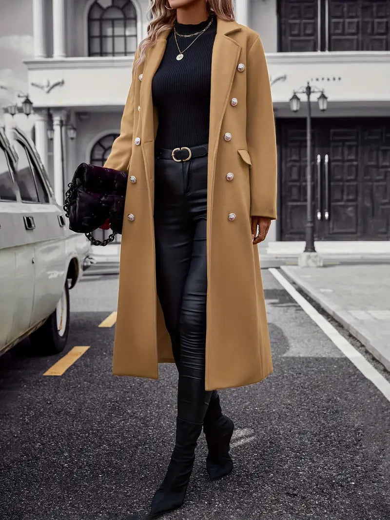 50% OFF | Liaquen™ | Fashion-conscious trench coat with belt and fur trim