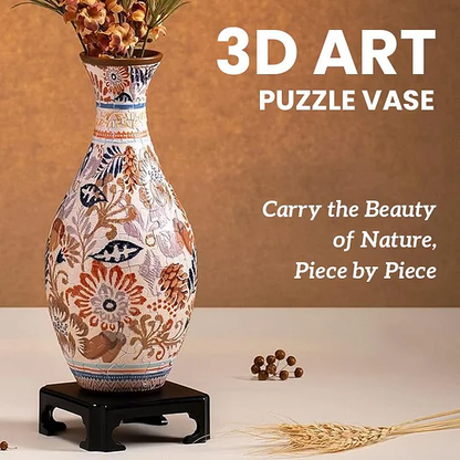 3D Blumige Puzzle-Vasen-Dekoration