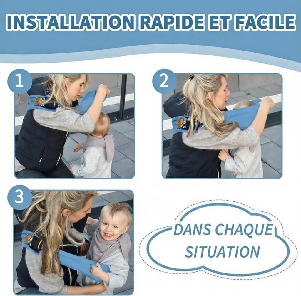 CuddleFlex – Einfaches freihändiges Babytragen mit Komfort und Sicherheit