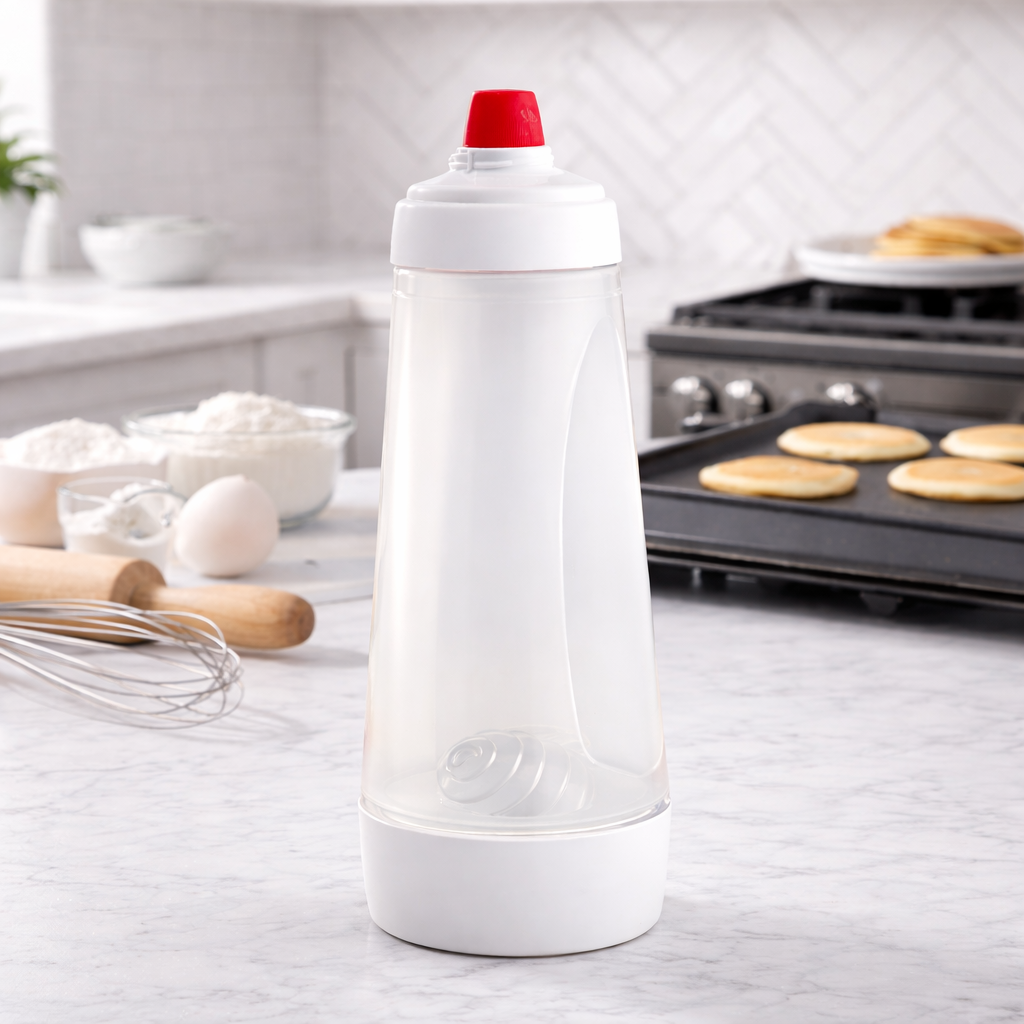 BakeFlow – Tropffreies Teiggießen für eine ordentlichere Küche