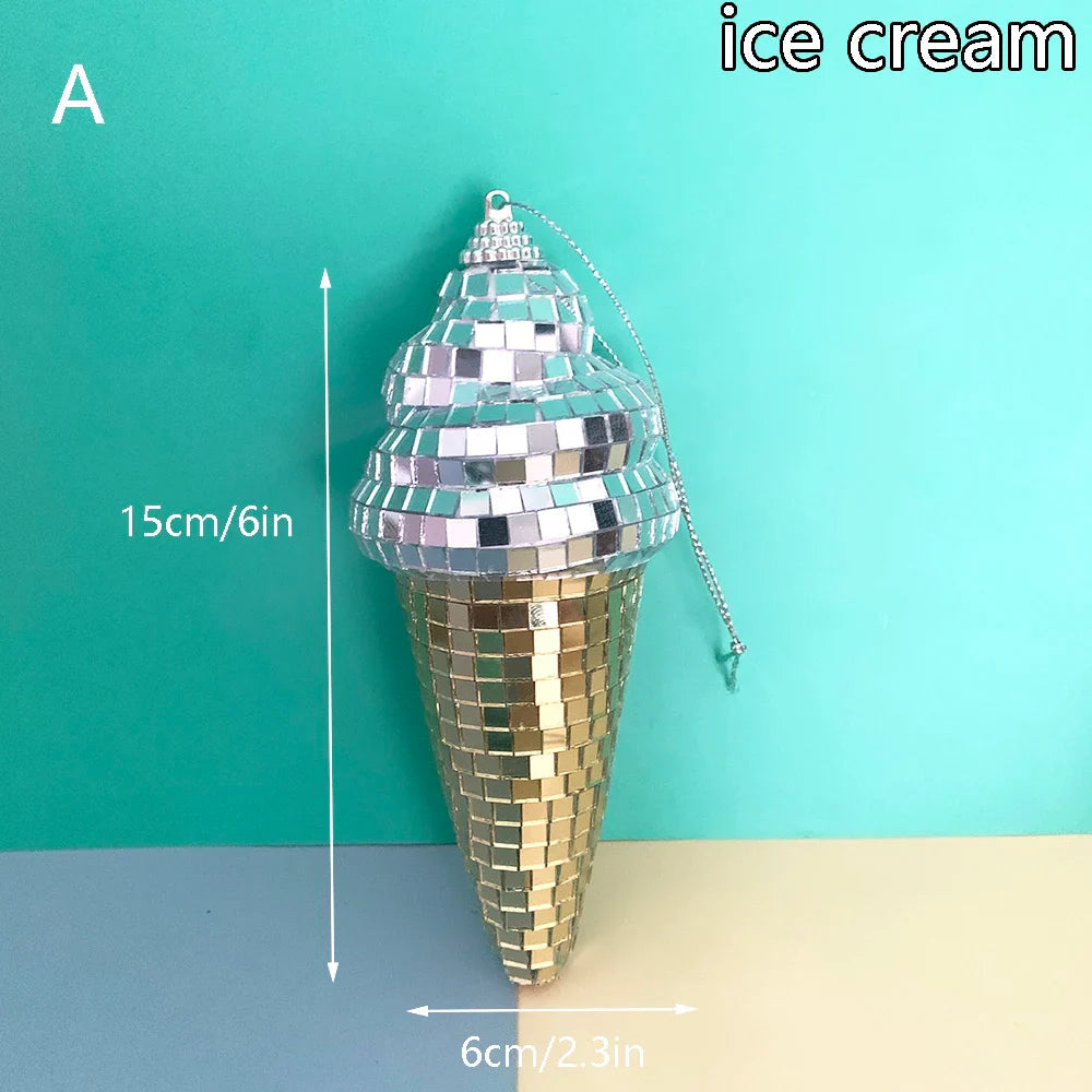Retro Disco Eiscreme Wandkunst Dekor