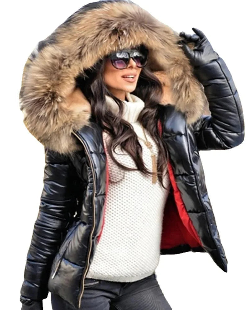 50% off | Margarete™ | Women's winter jacket with hood and faux fur lining