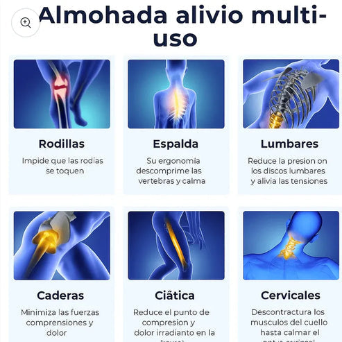 Ergonomisches Beinkissen aus Memory-Schaum für Seitenschläfer