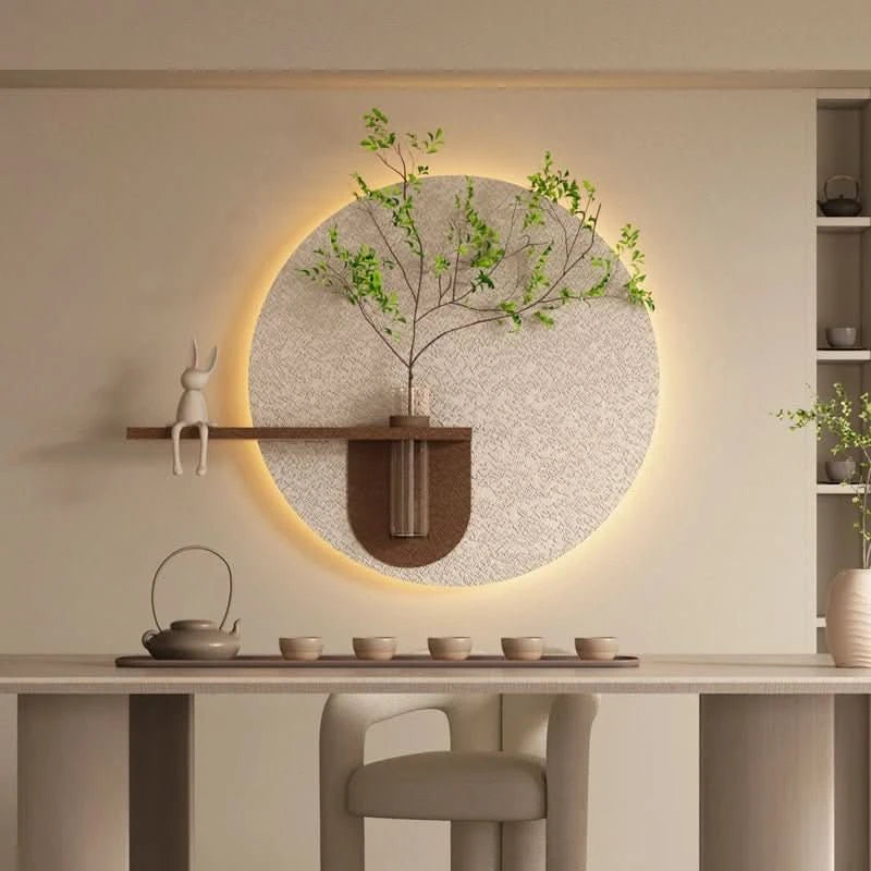 Minimalistische Mondwandlampe Kunst