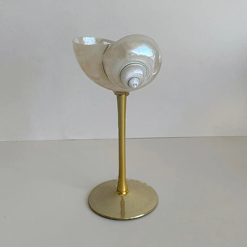 Elegantes, vom Ozean inspiriertes blaues Glasgeschirr für Cocktailpartys