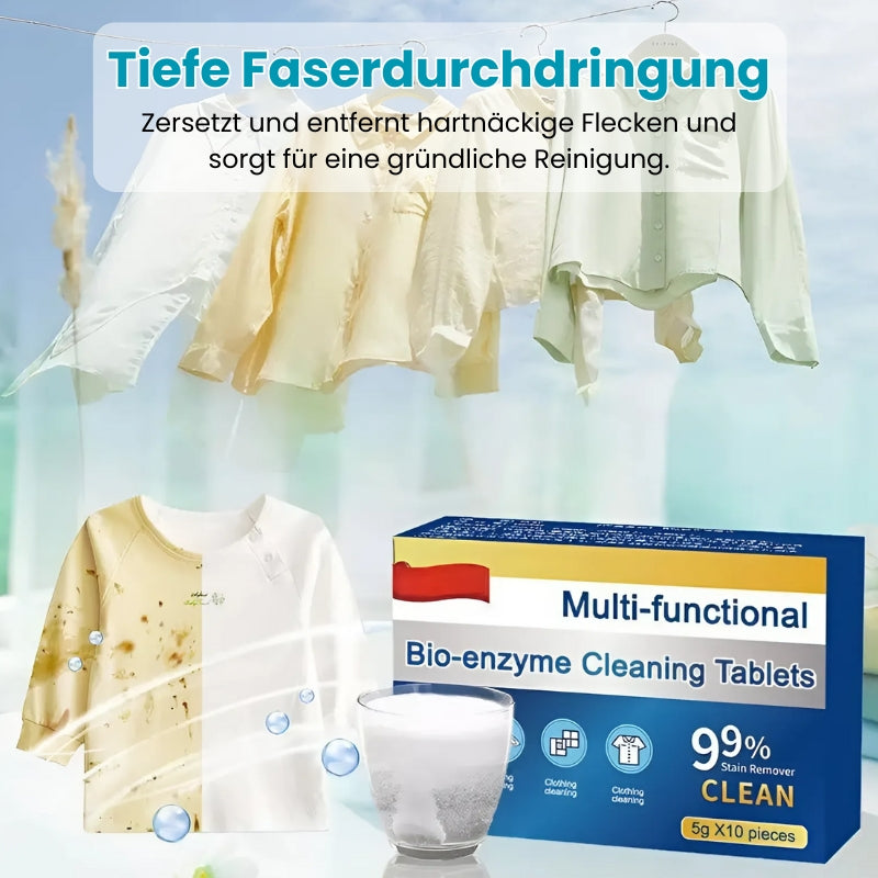 2+1 GRATIS | EcoCleanse™ - Multifunktionale organische Enzym-Waschtabletten [Letzter Tag Rabatt]