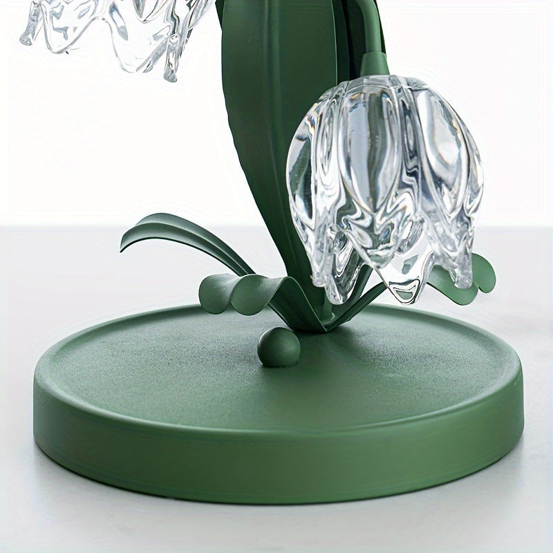 Moderne Blumen-LED-Tischlampe für stilvolle Wohnkultur