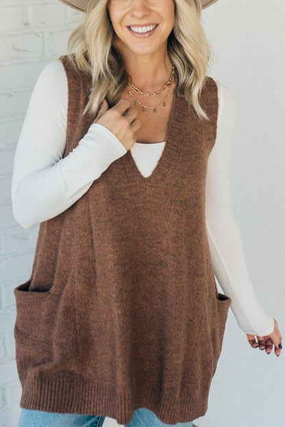 Cozyknit™ | Cozy Pocket Pullover Vest
