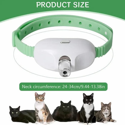 PawLuxe™ - Interaktives Laser-Spielzeughalsband für Katzen