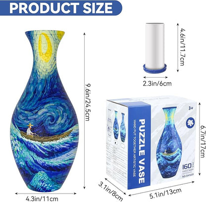3D Blumige Puzzle-Vasen-Dekoration