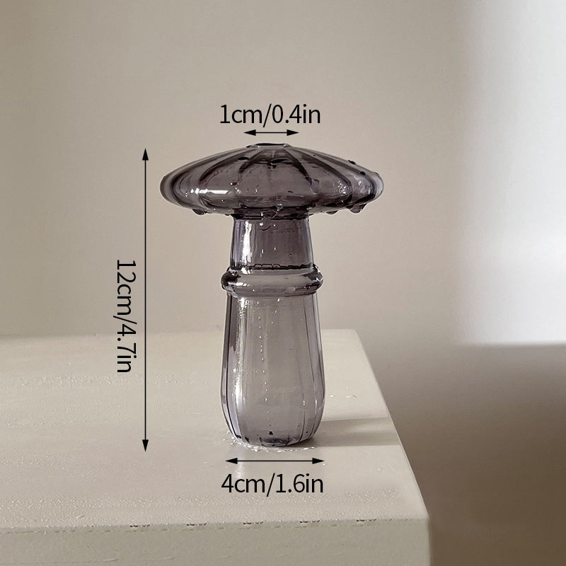 Fungglass™ | Cactus &amp; Mushroom Transparent Glass Vases