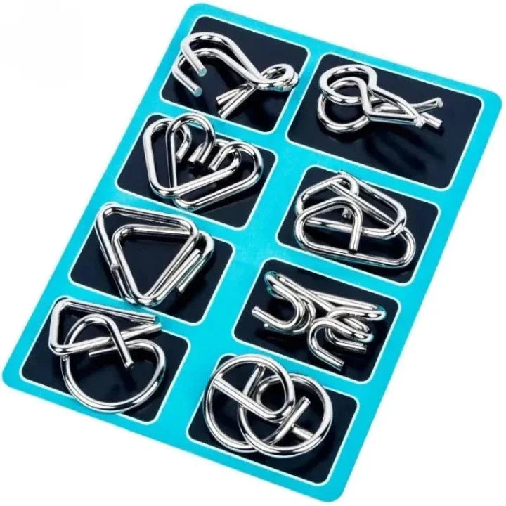 50% RABATT | BrainFlex™ - Metall-Puzzleset für kognitive Herausforderung und Spaß