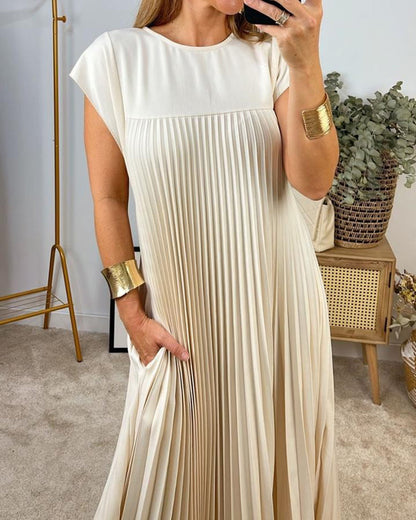 Seraphina™ | pleated maxi dress