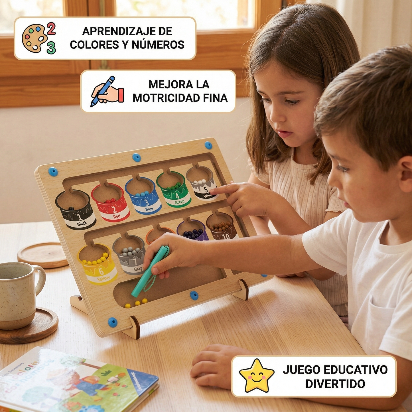 BrightLearn - Zählen, Farben und motorische Fähigkeiten spielerisch verbessern
