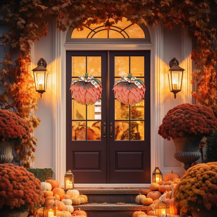 Wayfair™ | Pumpkin Front Door Wreath 