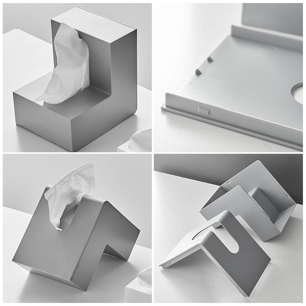 Moderner geometrischer dekorativer Taschentuchboxbezug