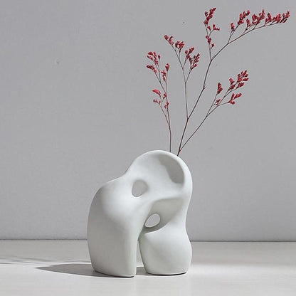 Modernes minimalistisches Keramikvase-Set für Wohnkultur
