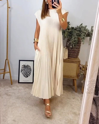 Seraphina™ | pleated maxi dress