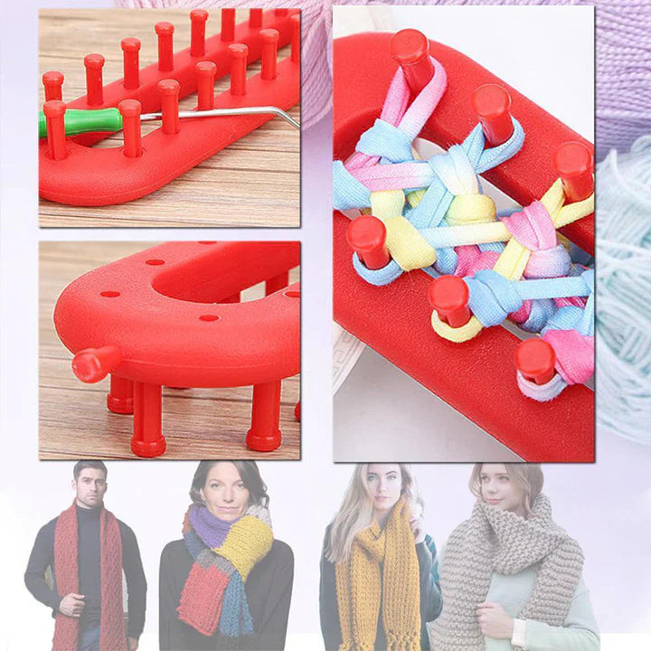 KnitMaster™ - Handlicher Webrahmen für kreative Strickprojekte