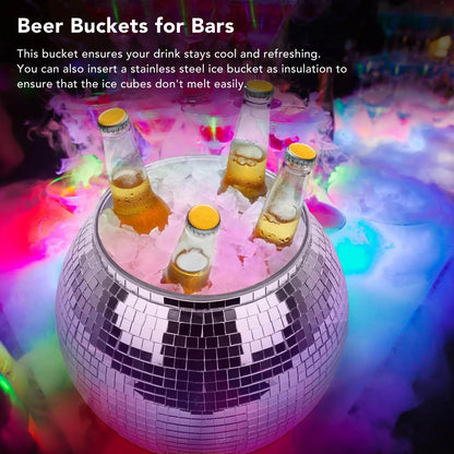 Retro Discokugel-Eiseimer für Party und Home-Bar-Deko