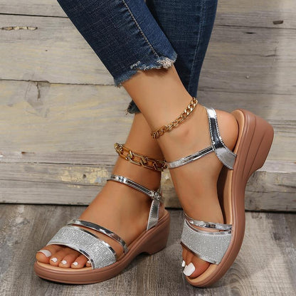 WedgeWonders™ | Women's Open Toe Wedge Sandals