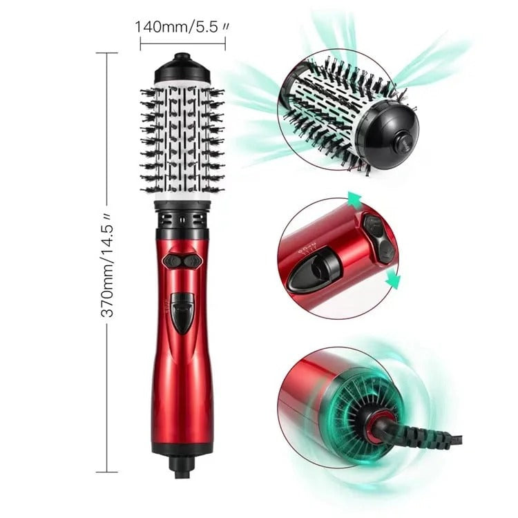 Keramische rotierende Haarbürste für glattes und voluminöses Styling
