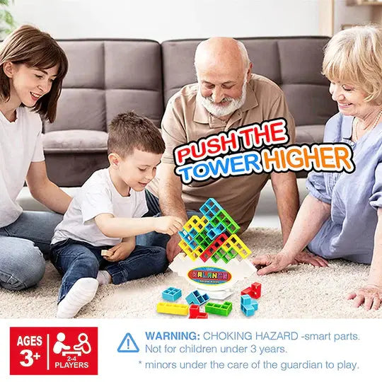PlayNest™ - Schaukel Stapel Balancier Turm Spielzeug