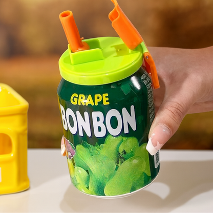 Wiederverwendbares Silikon-Trinkhalm-Set für sauberes Trinken unterwegs