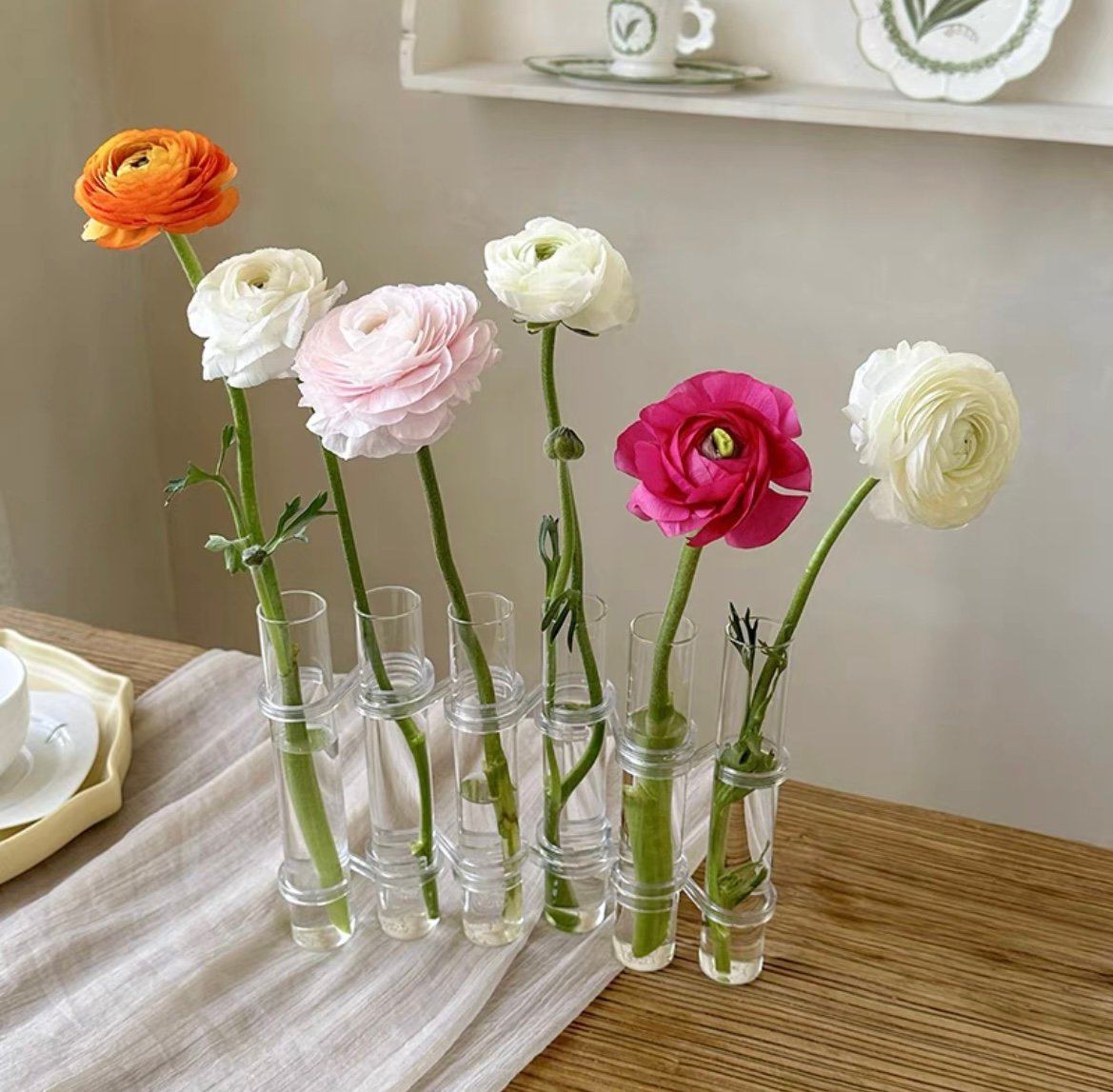 Klappbare Blumenvase Dekoration