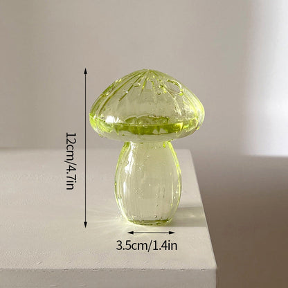 Fungglass™ | Cactus &amp; Mushroom Transparent Glass Vases