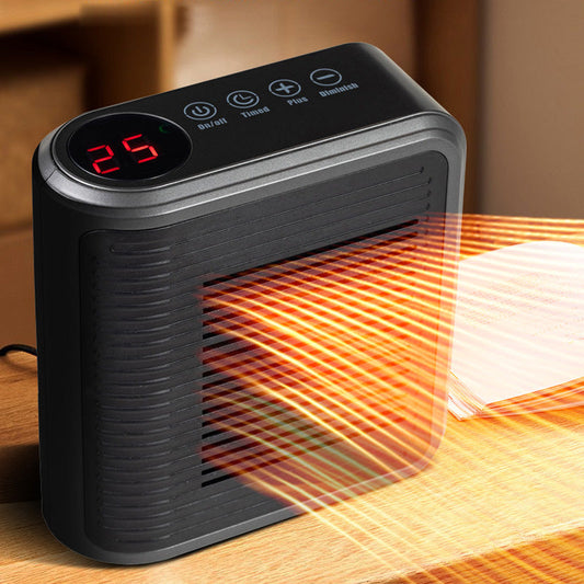 Kompakte 800W Wandheizung mit einstellbarem Thermostat und Timer