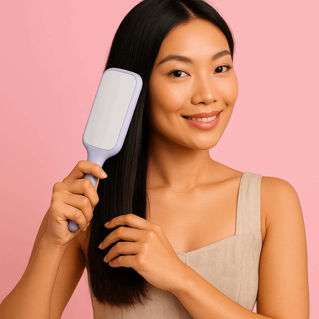 4-in-1 Selbstreinigende Antistatische Haarbürste und Kopfhautmassagegerät